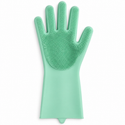 Luva de Limpeza com Cerdas para Lavar Louça – Verde, Rosa e Lilás